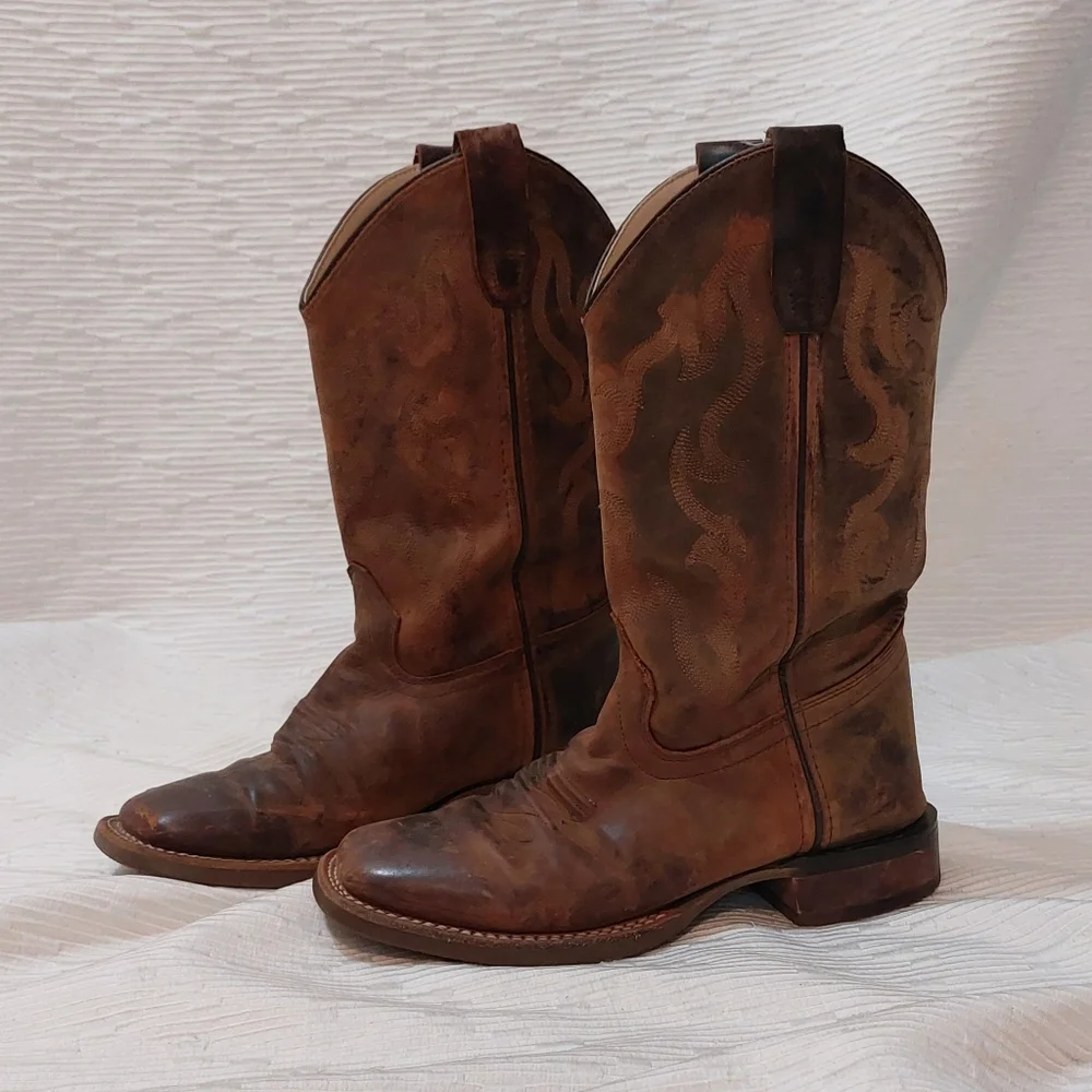 Ariat Cody James Brown Kids' Western Pull-On Boots Size 4